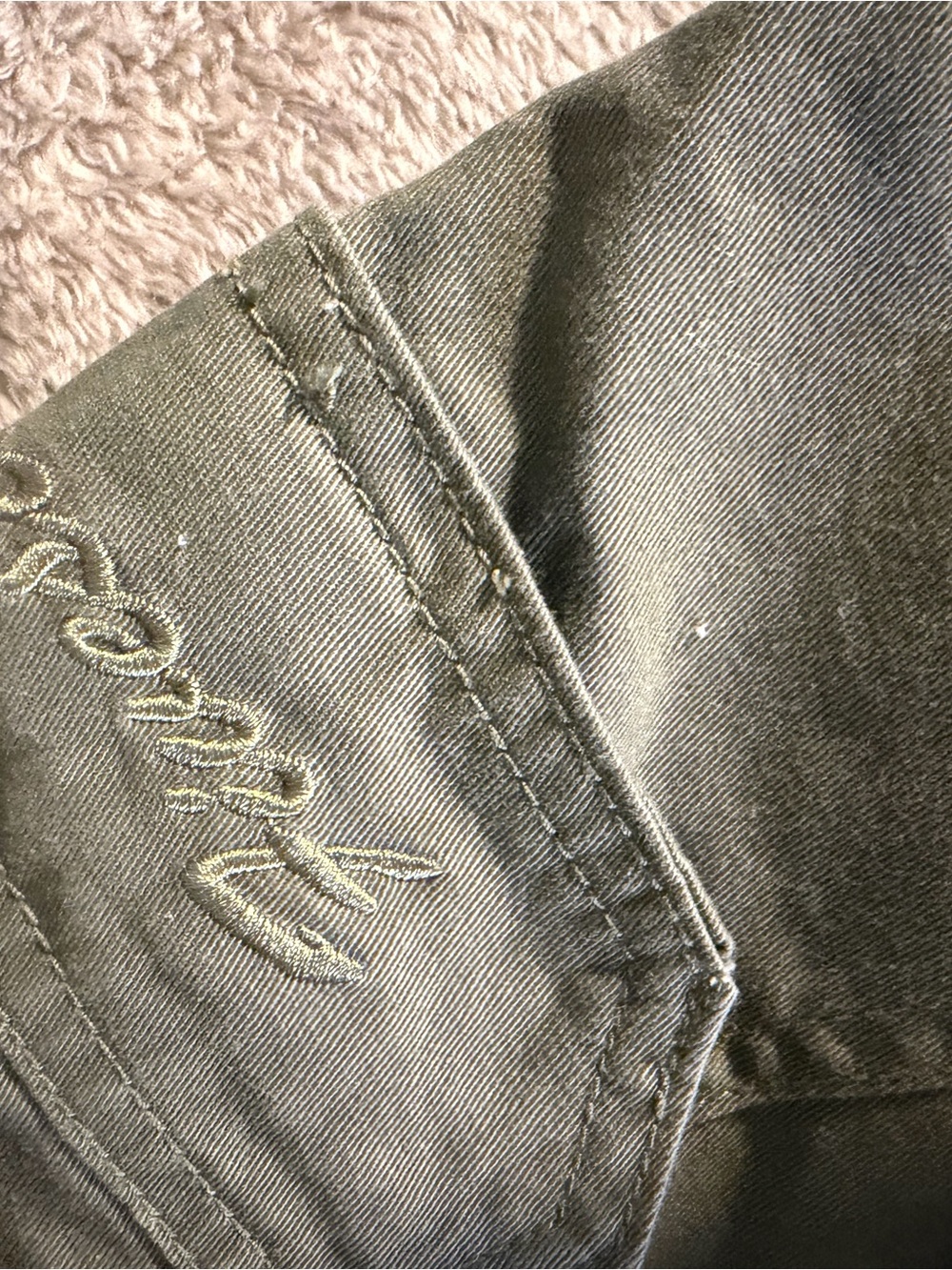 Five Star Olive Green Women's Cargo Trousers - Picture 3 of 5